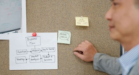Creative approval workflow converging from several project boards into a single path